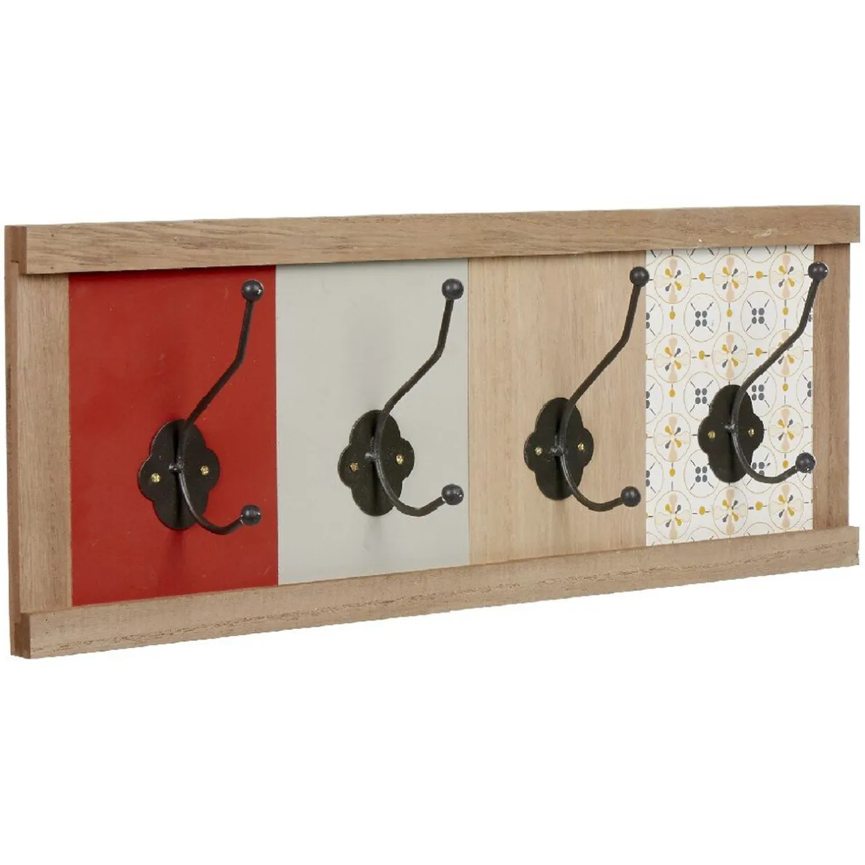 Rangement|Gifi Patère murale 4 crochets carreaux de ciment Dolce Vita