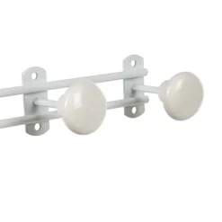 Rangement|Gifi Patère murale 3 crochets métal blanc