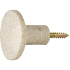 Rangement|Gifi Patère murale ronde beige polyrésine Ø5cm