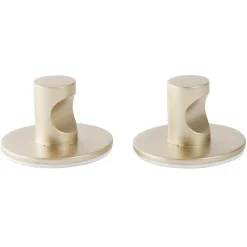 Rangement|Gifi Patère murale ronde métal doré Ø4,4cm