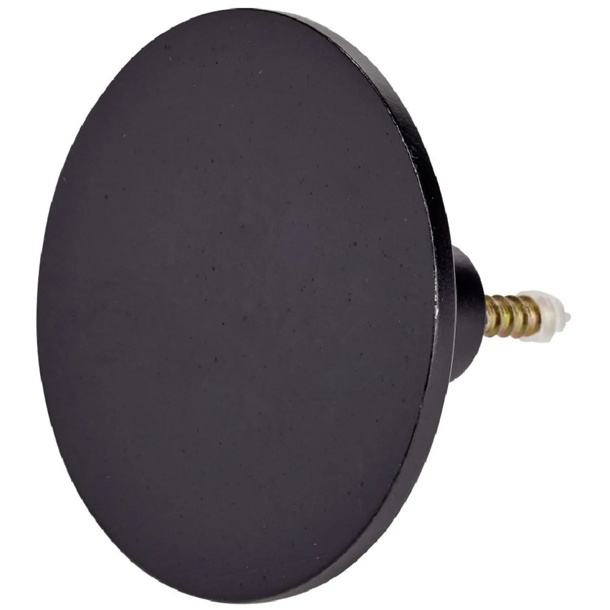 Rangement|Gifi Patère murale ronde noir polyrésine Ø8cm