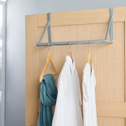 Rangement|Gifi Patère porte-cintres gris en métal