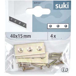 Best Gifi Patte d'assemblage 40mm métal x2