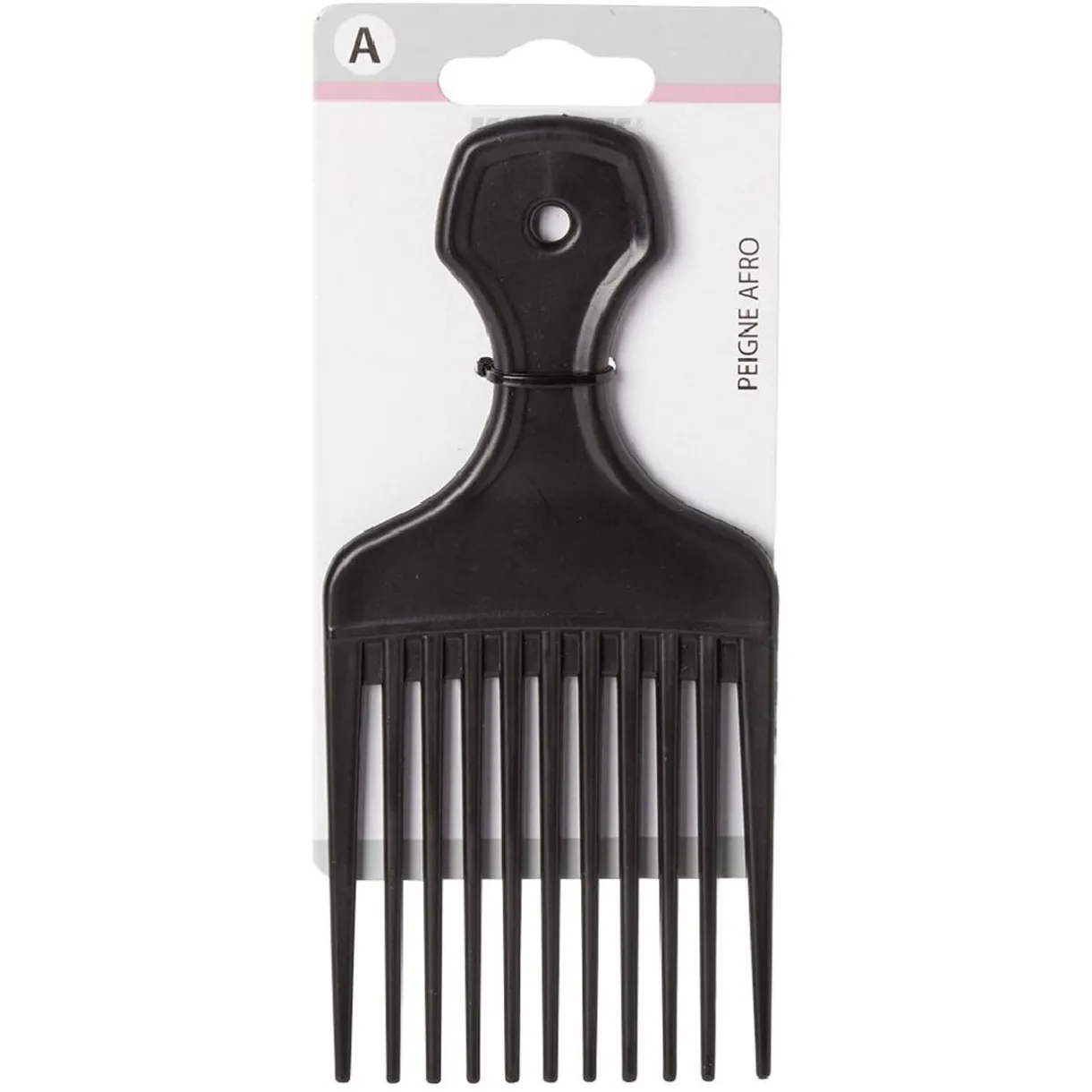 Clearance Gifi Peigne Afro plastique noir mat L16,5 cm