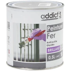Outlet Gifi Peinture fer extérieur 0,5L noir brillant