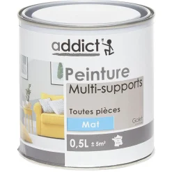 Discount Gifi Peinture multi-surfaces 0,5L gris galet mat