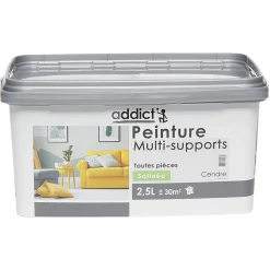 Discount Gifi Peinture multi-surfaces 2,5L gris cendré satiné