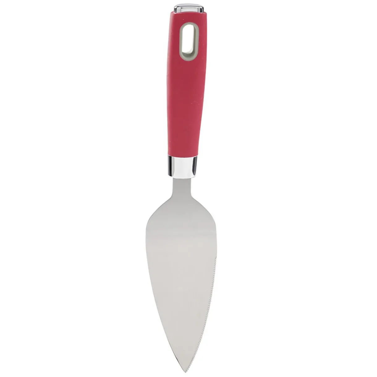 Pelle à tarte inox manche polypropylène rouge^Gifi Best