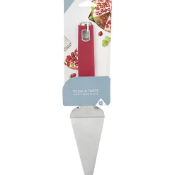 Pelle à tarte inox manche polypropylène rouge^Gifi Discount