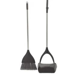 Nettoyage Et Entretien|Gifi Pelle et balayette aéroport en plastique noir