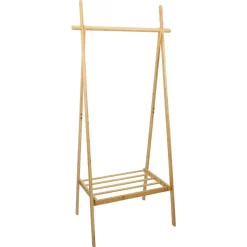 Rangement|Gifi Penderie avec étagère 75xH160x47cm bambou verni