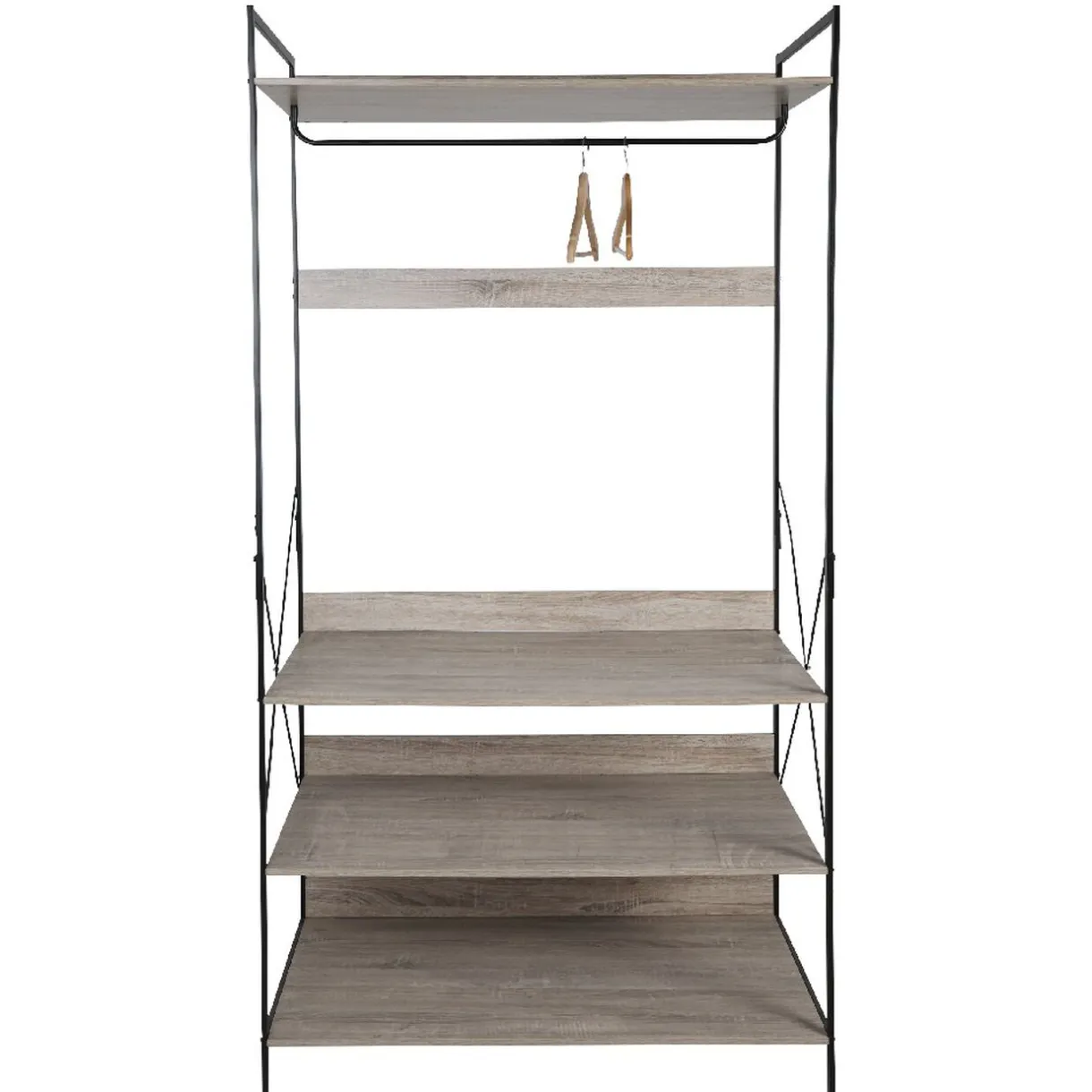 Rangement|Gifi Penderie dressing noir naturel