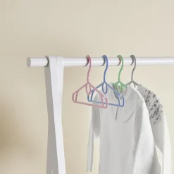 Rangement|Gifi Penderie enfant bois blanc et naturel 78xH126x38cm