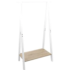 Rangement|Gifi Penderie enfant bois blanc et naturel 78xH126x38cm