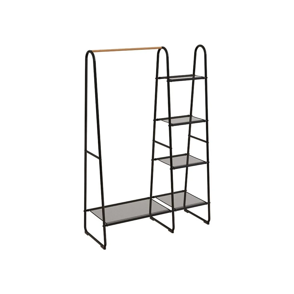 Rangement|Gifi Penderie et étagères en métal et pvc noir