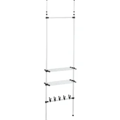 Rangement|Gifi Penderie télescopique métal blanc et noir