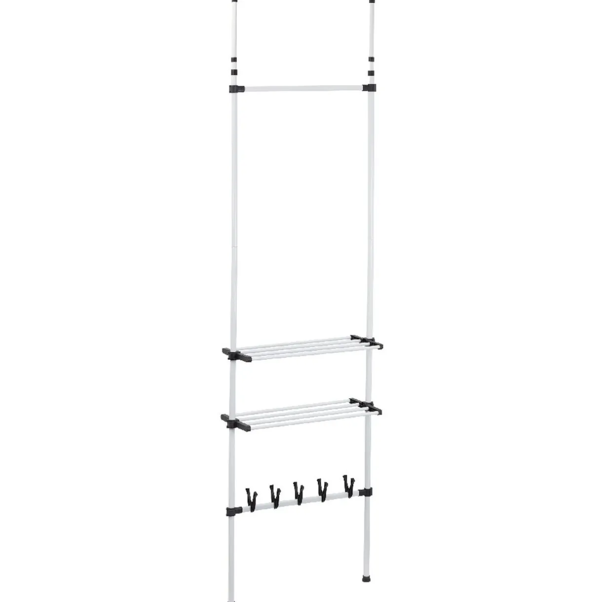 Rangement|Gifi Penderie télescopique métal blanc et noir