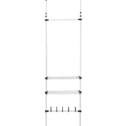 Rangement|Gifi Penderie télescopique métal blanc et noir