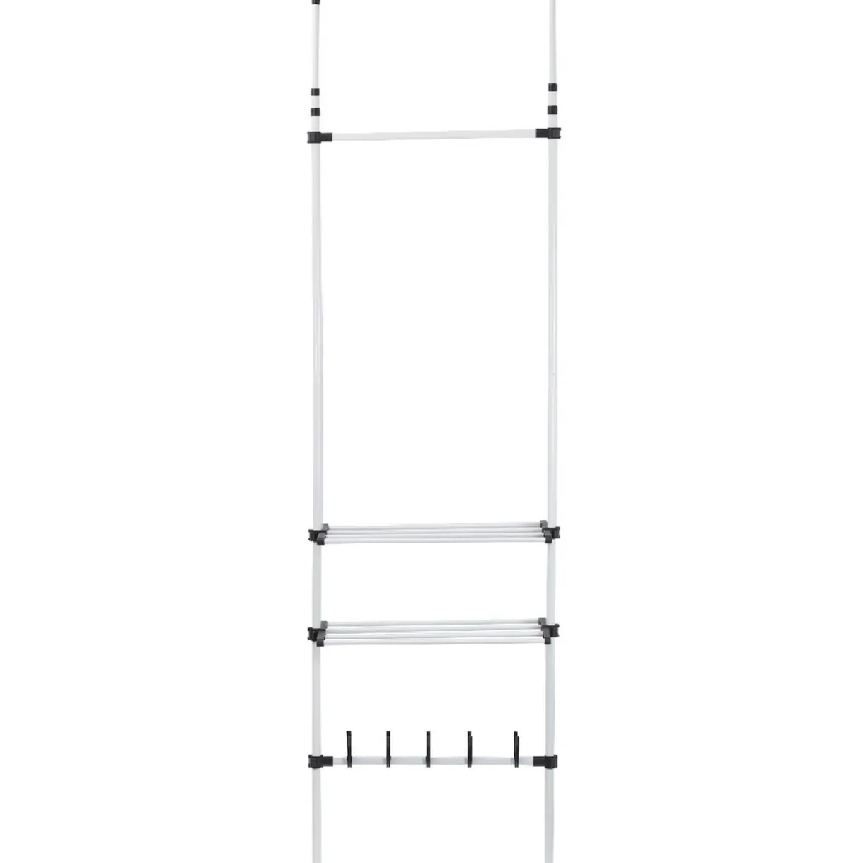 Rangement|Gifi Penderie télescopique métal blanc et noir