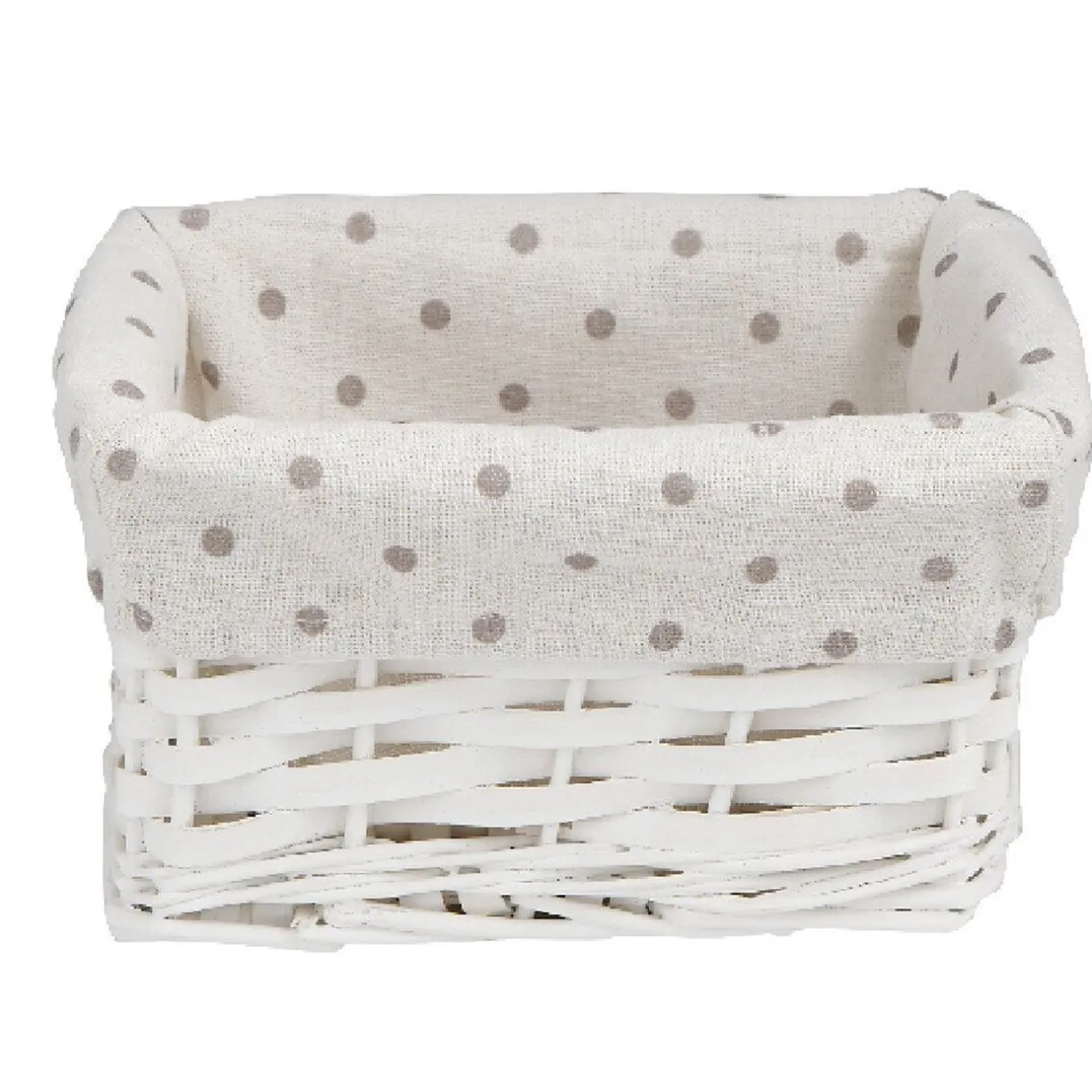 Rangement|Gifi Petit panier de rangement osier tressé blanc