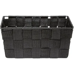 Rangement|Gifi Petit panier noir effet tressé