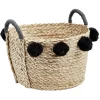 Rangement|Gifi Petite panière en osier à pompons