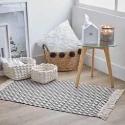 Rangement|Gifi Petite panière en osier à pompons