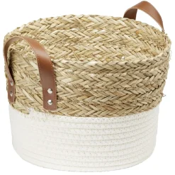 Rangement|Gifi Petite panière tressée en jonc et coton
