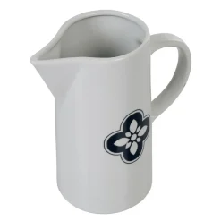 Pichet blanc avec motif fleur gris Dolce Vita^Gifi