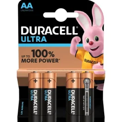 Sale Gifi Pile alacaline Duracell Ultra AA 1,5 Volts LR06 - Lot de 4