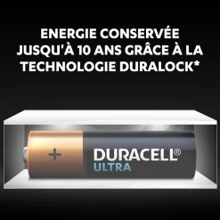 Outlet Gifi Pile alacaline Duracell Ultra AAA 1,5 Volts LR03 - Lot de 4