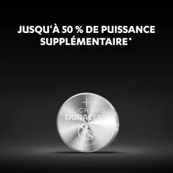 Gifi Pile bouton Duracell spécial lithium CR2032/DL2032 - Lot de 2