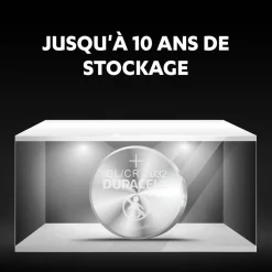 Gifi Pile bouton Duracell spécial lithium CR2032/DL2032 - Lot de 2