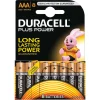 New Gifi Pile Duracell Plus alcaline AAA 1,5 Volts, LR03 - Lot de 8