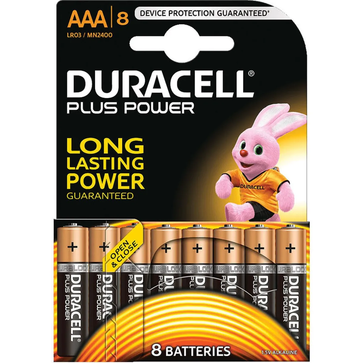 New Gifi Pile Duracell Plus alcaline AAA 1,5 Volts, LR03 - Lot de 8