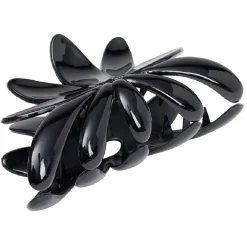 Sale Gifi Pince à cheveux en plastique noir brillant