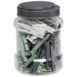 Entretien Du Linge|Gifi Pince à linge dans bocal plastique x100