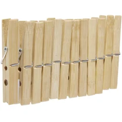 Entretien Du Linge|Gifi Pince à linge en bambou x12