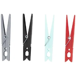 Entretien Du Linge|Gifi Pince à linge géante 4 couleurs x48