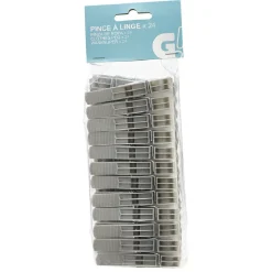 Entretien Du Linge|Gifi Pince à linge grise x24