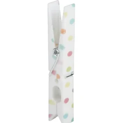 Entretien Du Linge|Gifi Pince à linge motif pois multicolore x10