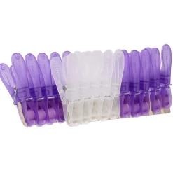Entretien Du Linge|Gifi Pince à linge violet blanc x20