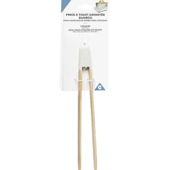 Pince à toast aimantée en bambou^Gifi Sale