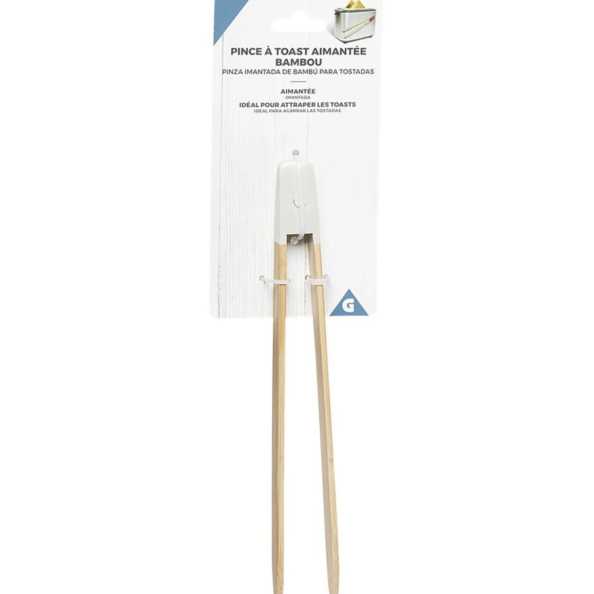 Pince à toast aimantée en bambou^Gifi Sale