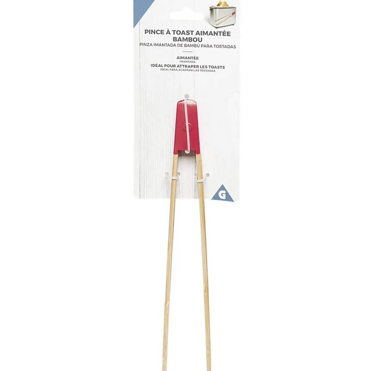 Pince à toast aimantée en bambou^Gifi Sale