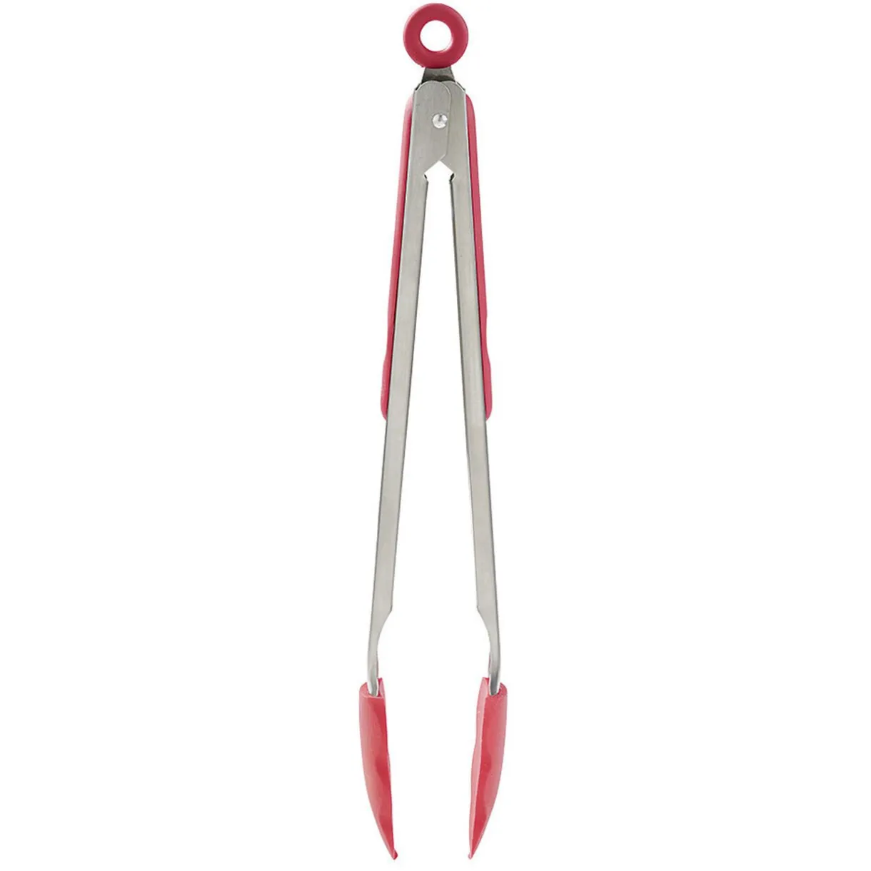 Pince à viande en inox plastique rouge gris^Gifi Best