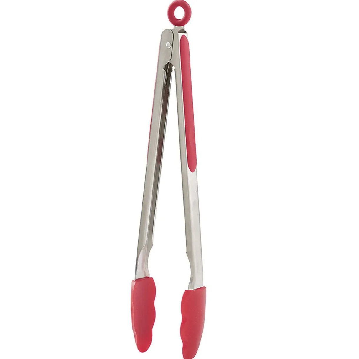 Pince à viande en inox plastique rouge gris^Gifi Best