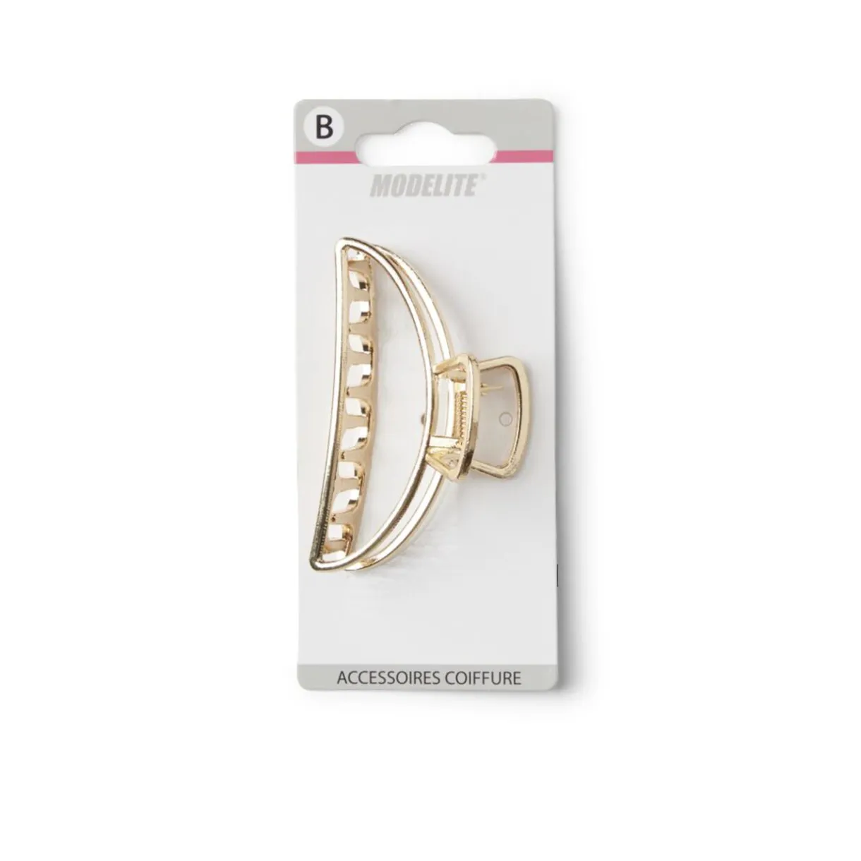 Best Gifi Pince cheveux crabe doré brillant arrondie L8cm