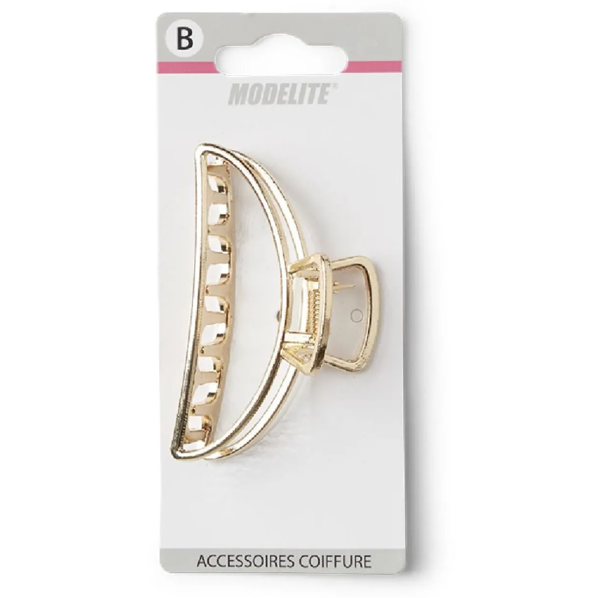 Best Gifi Pince cheveux crabe doré brillant arrondie L8cm