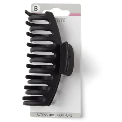 Hot Gifi Pince cheveux crabe noir mat L11cm